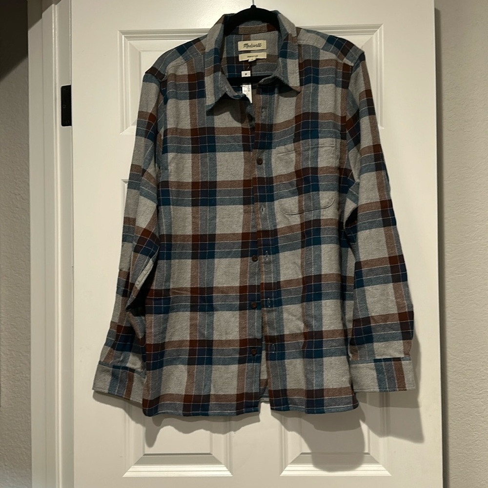NWT MadewellMen’s flannel button up